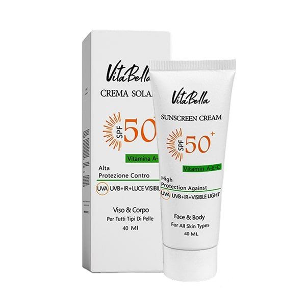 کرم ضد آفتاب ویتابلا spf 50 بی رنگ